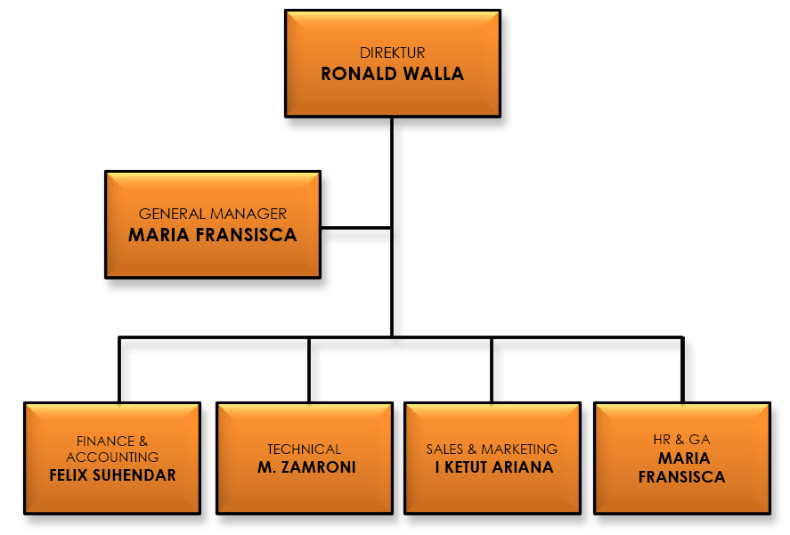 Struktur Organisasi PadiNET